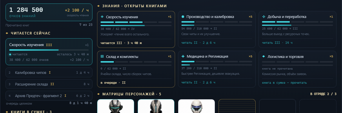 Знания: что читается сейчас, очередь, ранги книг